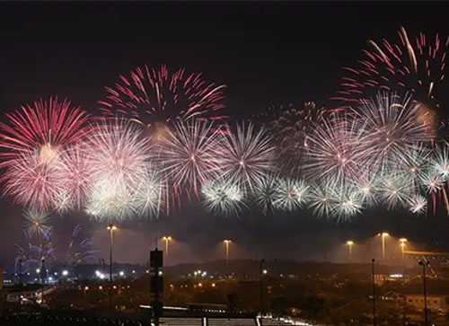 乐平县焰火晚会